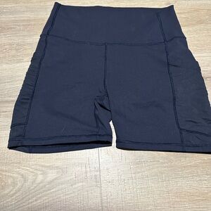 Fabletics Women's navy blue Bike Shorts high waisted size large